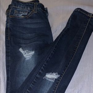 Dark Ripped Skinny jeans